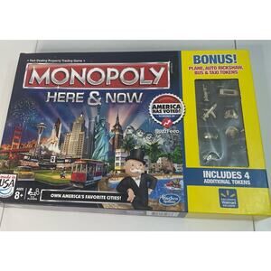 Monopoly HERE & NOW Game 2015 - Walmart Exclusive w 4 Additional Tokens